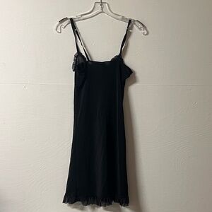 Victoria's Secret Medium Sexy Little Things Black Slip Dress Lingerie Chemise
